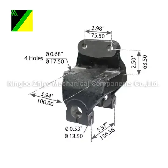 डक्टाइल आइरन हराएको फोम लगानी कास्टिङ ह्याङ्गर अगाडि